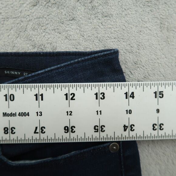 Banana Republic Jeans Womens Size 27 Blue Low-Rise Skinny Denim Pants 27" Inseam - Picture 3 of 16